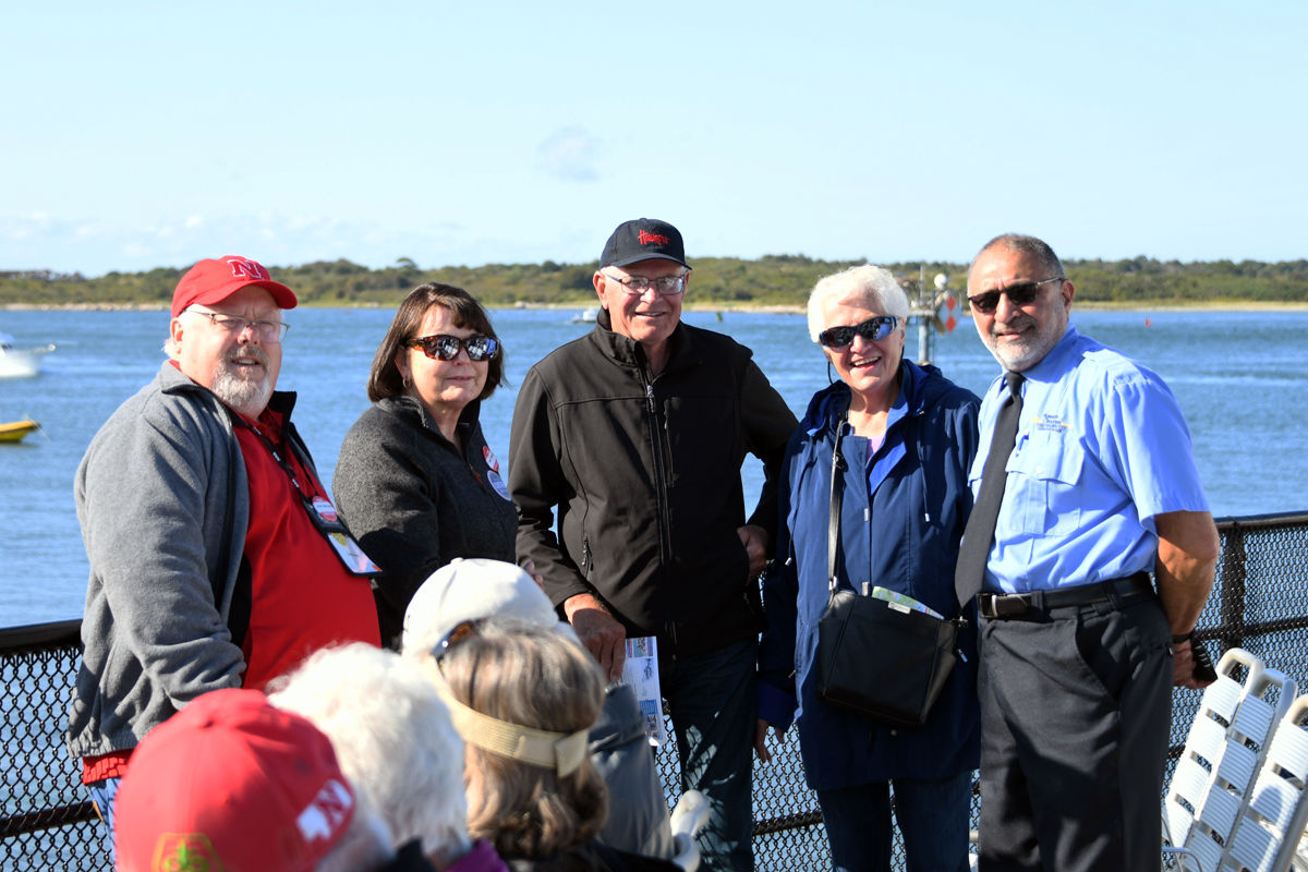 193 Ferry to Martha's Vineyard - Karl Sherman, Mary Folkerts, Alden and LaVerna Quiring, bus driver Vijay..jpg
